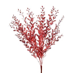 [MTX60346] Branche décorative - Feuilles rouge