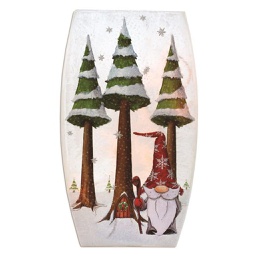 [GND0275] Lanterne - Gnome dans la forêt
