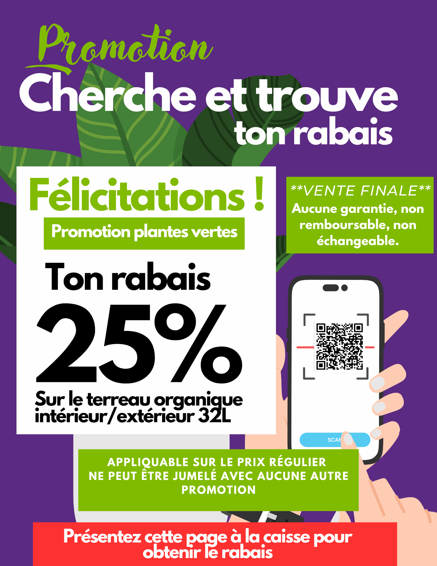 Cherche et trouve plantes vertes