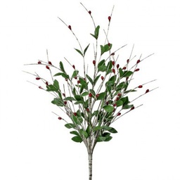 [MTX59468] Branche décorative: Buisson et baies rouges