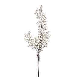[281395] Branche décorative: Petits fruits blancs