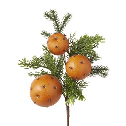 [F4202481] Branche décorative: Branche de cèdre et pomme de senteur