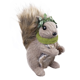 [XM-ZE2440] Ornement: Écureuil en tricot avec son foulard