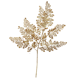 [XG736-GO-GOLD] Branche décorative: Fougère dorée