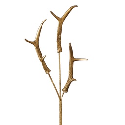 [F4102469] Branche décorative: Bois de cerf dorés