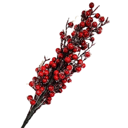[XK1080] Branche décorative: Baies rouges