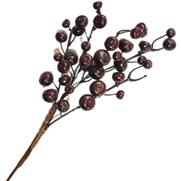 [XB1421] Branche décorative: Baies bourgognes