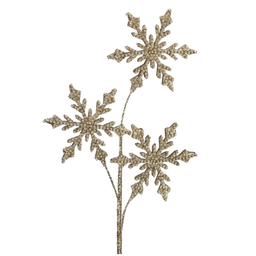 [MTX68886] Branche décorative: Tige de flocon à paillette