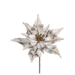 Branche décorative - Poinsettia bouleau blanc