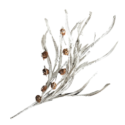 [XM-HH4501] Branche décorative - Pommes de pin et bouleau blanc