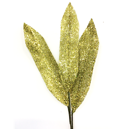 Branche décorative - Feuille verte longue
