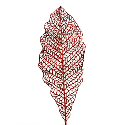 [XS758624] Branche décorative - Feuille rouge géante