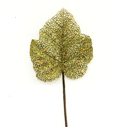 Branche décorative - Feuille d'érable verte