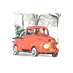 [XM-UC1036] Coussin de Noël camion rouge