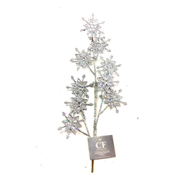 [XM-HS4401] Branche décorative - Flocon argent