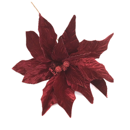 [MTX62054] Branche décorative - Poinsettia rouge géant
