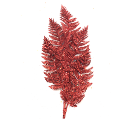 [XM-HS4112] Branche décorative - Fougère rouge