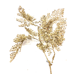 [XG792-GO] Branche décorative - Feuillage dorée