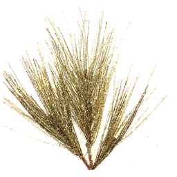 [253736] Branche décorative - Longs feuillages doré