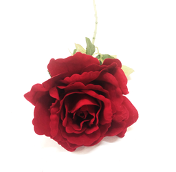 [281224] Branche décorative : Rose rouge