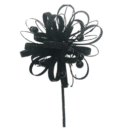 [XM-HS2548] Branche décorative : Fleur noire fantaisie