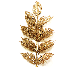[XM-HS4915] Branche décorative : Feuille dorée