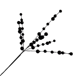 [XM-HS5030] Branche décorative : Perle noir