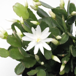 Cactus de printemps blanc (Rhipsalidopsis )